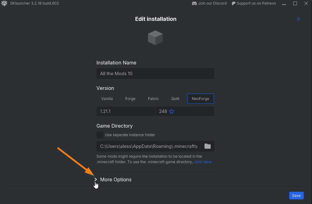 more-options-button-edit-installation-sklauncher