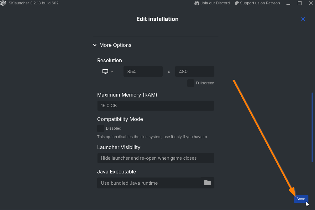 click-save-sklauncher