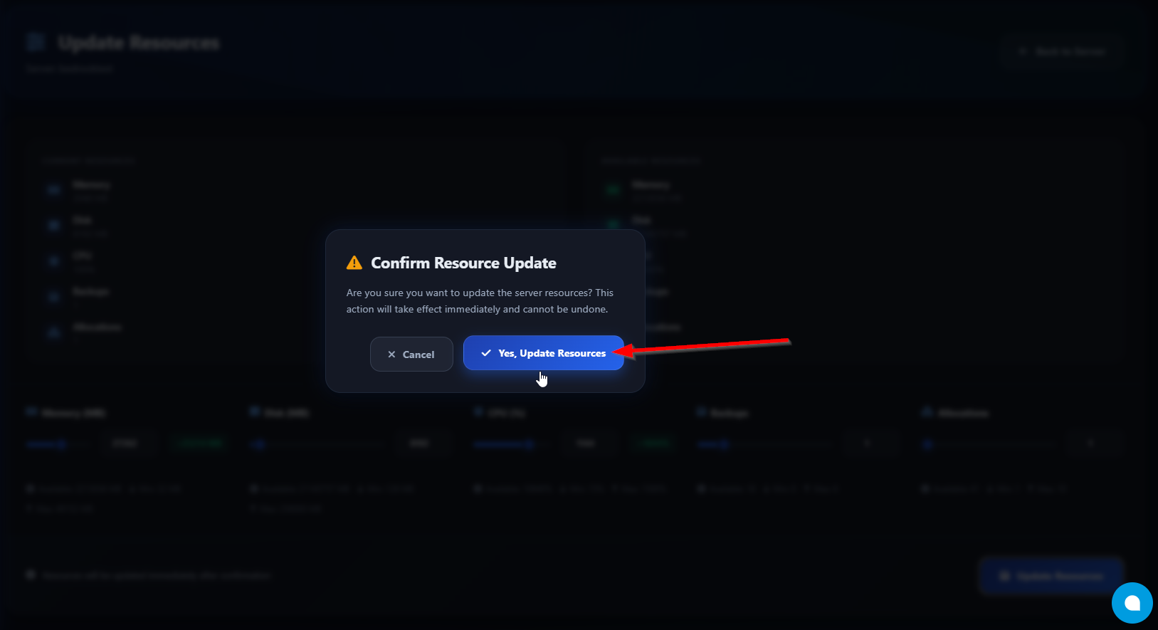 Confirmation Popup